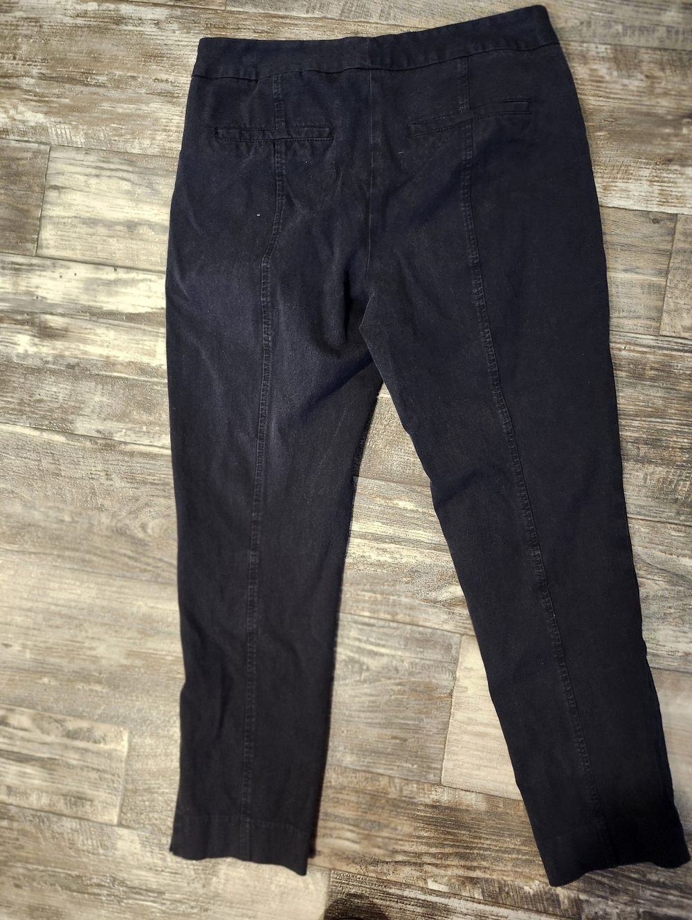 NYDJ Ankle Black Slim Leg Business Casual Pants Women’s Size 6 Pull-On Stretch C - Picture 7 of 7